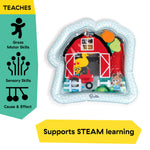 Baby Einstein Farm Explorers Cal's Sensory Barn Water Mat, Multisensory, Red, Ages 0-36 Months
