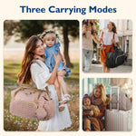mommore Diaper Bag Tote, Large Capacity Travel Diaper bags, Hospital Bag for Labor Delivery, Baby Bag with Pacifier Case, Changing Pad