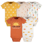 Gerber Unisex Baby 5-Pack Short Sleeve Variety Onesies Bodysuits Southwest 12 Months