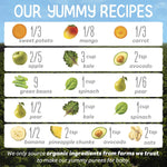 Happy Baby Organics Stage 2 Baby Food Pouches, Gluten Free, Vegan & Healthy Snack, Clearly Crafted Fruit & Veggie Puree, Fruit & Veggie Variety Pack, 4 Ounces (Pack of 10), Amazon Exclusive