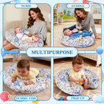 LLCJYYCY Nursing Pillow – Ergonomic Breastfeeding & Bottle Feeding Support, Standard Size, Breathable with Washable Cover, Hypoallergenic, Ideal for Tummy Time and Sitting Support