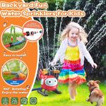 Water Sprinkler Baseball Toy for Kids, 2 in 1 Helicopter Water Sprinkler T Ball Set with 2 Spray Modes, Summer Outdoor Water Spray Toys for Toddlers Yard, Ages 3+