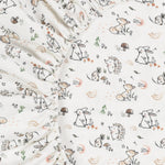 Under The Nile Organic Cotton Playpen/Playard Sheet - Woodland Babies, 37" x 29"