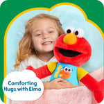 Just Play Sesame Street 13-inch Sing-Along Plush Elmo with Lights and Sounds, Super-Soft and Huggable, Kids Toys for Ages 18 Month