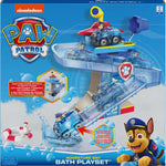 PAW Patrol, Adventure Bay Bath Playset with Light-up Chase Vehicle, Bath Toy for Kids Aged 3 and up