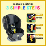 Bucklebee Easy Car Seat Buckle Release Aid for Children Unbuckle Car Seat Release Tool - Car Seat Button Pusher - Car Seat Opener for Nails - Car Seat Buckle Release Tool (1 Pack Gray)