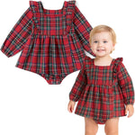 Simplee kids Baby Infant Girls Cotton Long Sleeve Summer Ruffle Romper 3-24 Months