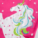 Little bety Girls Unicorn Long Sleeve Pajamas Snug Fit Toddler Girls Cotton Pjs Long Shirts Clothes 2T Rose