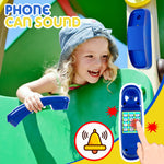 Playground Accessories Backyard Pirate Plastic Ship Playset Plastic Playground Equipment Set with Ship Wheel, Telescope, Safety Handlestoy Phone for Outdoor Playhouse Treehouse Playset(Blue, Yellow)