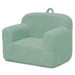 Delta Children Sherpa Cozee Chair - Foam Kids Chair for Ages 18 Months and Up, Sage