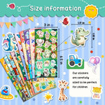 800 Stickers for Kids, Cute Stickers for Kids Classroom, Including Dinosaur,Animal, Fruits,Ocean,Space,Cats and More,Scrapbooking for Toddlers 2-4 Years