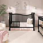 Dream On Me Violet 7 in 1 Convertible Life Style Crib in Black, Greenguard Gold Certified 58x29x39 Inch (Pack of 1)