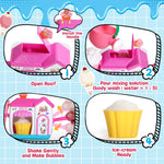 Bath Toys for Kids Ages 4-8 3-5 Toddler Bath Toys Bathtub Ice Cream Foam Maker Bubble Pretend Cake Play Set Birthday Gifts for 2-4 5 6 Year Old Girls Boys