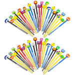 Etmact 50 Pack Cartoon Animal Pencil With Erasers Toppers,Number 2 Fun Pencils For Kids,Bulk Party Favor Supplies for Classroom Novelty Design Birthday Gift (Multicolor)