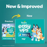 Easy Ups Girls & Boys Potty Training Pants, Size 6T-7T, 70 Count, Bluey Absorbent Training Underwear, Up to 100% Leakproof Day and Night, Hypoallergenic (Packaging May Vary)