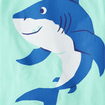 The Children's Place Baby Boy's and Toddler Animal Short Sleeve Graphic T-Shirts,Multipacks, Tiger/Girafe/Shark/Alligator 4-Pack