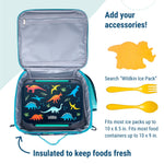 Wildkin Kids ECO rPET Insulated Lunch Box – Keeps Food Hot or Cold, Easy-Clean Lining, Mesh Pockets & BPA-Free – Boys & Girls, Ideal for School, Travel & Daycare – Dino Pals