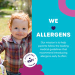 Ready Set Food Organic Oat & Fruit Bars – Safe & Easy Early Allergen Exposure for Babies 12+ Months, Organic Toddler Snacks with 8 Top Allergens, No Added Sugar (Peanut Butter Strawberry, 2-Pack)