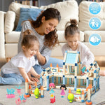 Dollox Dollhouse Creative Building Blocks, 233-Piece 3D Princess Castle Building Toy Set DIY Blocks Toys Montessori Toy Gifts for Age 5 6 7 8 Year Old