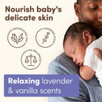 Aveeno Baby Calming Comfort Moisturizing Body Lotion with Relaxing Lavender & Vanilla Scents, Non-Greasy Baby Lotion, Nourishing Prebiotic Oatmeal, Paraben- & Phthalate-Free, 18 fl. oz