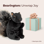 Bearington Acorn Black Plush Squirrel Stuffed Animal