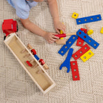Melissa & Doug Big Rig Truck Wooden Building Set (22 pcs)