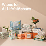 The Honest Company Clean Conscious Multi-Use Wipes, Unscented Hypoallergenic Baby Wipes for Sensitive Skin, 99% Water Plant-Based Compostable Wipes, Pattern Play, 720 Count