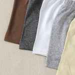 5-Pack Baby Shorts, Soft Cotton Bow Tie Detail Elastic Waist Infant Shorts in 5 Colors