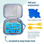 Wildkin ECO rPET Insulated Lunch Bag – Keeps Food Hot or Cold, Easy-Clean Lining, Zippered Pockets & BPA-Free – Boys & Girls, Ideal for School, Travel & Daycare – Trains, Planes & Trucks
