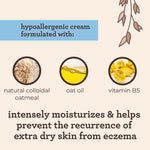 Aveeno Baby Eczema Therapy Moisturizing Cream, Natural Colloidal Oatmeal & Vitamin B5, Cream for Dry, Itchy, Irritated Skin Due to Eczema, Paraben- Steroid-Free, 12 fl. oz