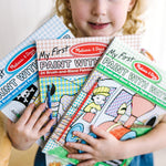Melissa & Doug My First Paint with Water Activity Books Set - Animals, Vehicles, and Pirates - FSC Certified