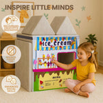 HAJOROM Play Panel for Kids Play Couch 4 PCS Childrens Play Panel for Toddler Foam Sofa (Play Couch not Included) (4 Styles)