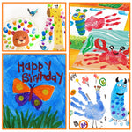 ABEIER Washable Finger Paint for Toddlers, Safe Non-Toxic, 12 Vibrant Colors (1.21fl oz), Baby Safe Paint for Hand and Feet, Mess Free Art Supplies for Kids, Preschool Learning Gifts, Ages 1-3 4 5 6+