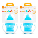 Munchkin® Gentle™ Transition Sippy Trainer Cup, 4 Ounce, 2 Pack, Blue