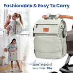 PILLANI Baby Diaper Bag Backpack - Large Bag for Boys & Girls - Diaper Backpack - Travel Diaper Bags with Changing Pad - Baby Registry Search Stuff & Shower Gifts - Newborn Essentials Must Haves Mom