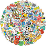 Water Bottle Stickers for Kids, 100 PCS Waterproof Cute Fun Vinyl Stickers Pack for Girls Boys