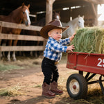 Apakowa Baby & Toddler Cowboy Boots for Boys Girls Infant Cowgirl Boots