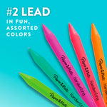 Paper Mate Handwriting Triangular Mechanical Pencil Set with Lead & Eraser Refills, 1.3mm, 8 Count - Back to School, Teacher Supplies, Home, Kids Writing, Fun Barrel Colors