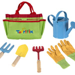 Little Gardener Tool Set with Garden Tools Bag for Kids Gardening - Kit includes Watering Can, Children Gardening Gloves, Shovel, Rake, Fork and Garden Tote Bag-Children Gardening All in One Kit