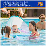 Swimways Baby Spring Float, Baby Pool Float with Canopy & UPF Protection, Swimming Pool Accessories for Kids 9-24 Months, Mermaid