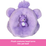 Barbie Cutie Reveal Doll & Accessories, Care Bears Series with Share Bear Plush Costume & 10 Surprises Including Color Change & Mini Bear