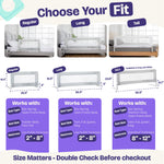 ComfyBumpy 1-Pack Bed Rail for Toddlers 55.5" L x 19.5" H | Toddler Bed Rails for Twin, Full, Queen & King Mattress Size | Swing Down Rail Guard | Mattress Side Rail for Kids | Gray