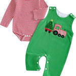 My First St Patricks Day Baby Boy Outfit Newborn Irish Shamrock Onesie Striped Waffle Pants Set Spring Clothes
