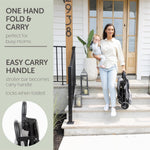Lightweight Travel Stroller for Baby & Toddlers - Easy Fold & Compact Stroller with Canopy, Storage Basket, Multi-Position Recline & Convenient One-Hand Fold (Grey)