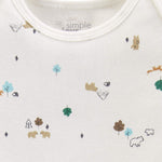 Simple Joys by Carter's Mens 5-Pack Long-Sleeve Bodysuit (Infant) Bears/Animals Green/Stripes 12 Months (Infant) One Size
