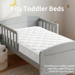 Pro Goleem Breathable Crib Mattress, 52”x28“ Dual-Sided Toddler Bed Mattress, 5" Thick Firm Foam & JPMA Certified, Comfort Jacquard Topper, Fits Standard Full-Sized Baby Cribs & Toddler Beds