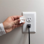 Qdos Safety StayPut Single Outlet Plug Cover | White | Secure Fit and Beveled Edges Prevent Small Fingers from Removing Unlike Inferior Products| Fits All Outlets | 24 Pack