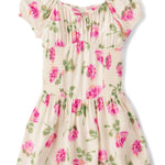 The Children's Place,Girls,Smocked Dress, Short SleeveFair Ivory,X-Small
