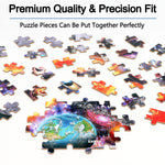 LELEMON Puzzles for Kids Ages 4-6, Space Puzzle 60 Piece Puzzles for Kids in a Metal Box, Educational Kids Puzzles Jigsaw Puzzles Childrens Puzzle Games Puzzle Toys for Girls and Boys