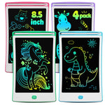 Magic Jimmy 4 Pack LCD Writing Tablet, 8.5 Inch Colorful Toddlers Drawing Tablet for Kids, Creative Doodle Board Drawing Pad, Toy Birthday Gift for 3-6 Year Old Girls Boys